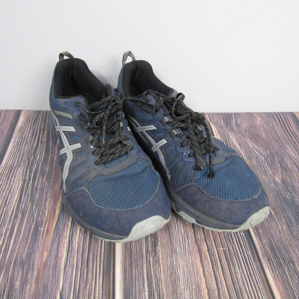 Asics Navy and Gray Running Shoes